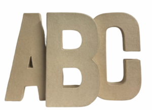 Large Papier Mache Letters, Numbers & Symbols