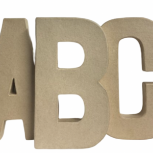 Large Papier Mache Letters, Numbers & Symbols