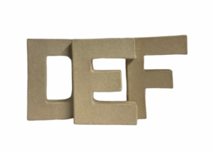 Medium Papier Mache Letters, Numbers & Symbols
