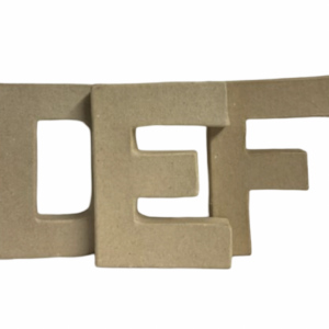 Medium Papier Mache Letters, Numbers & Symbols