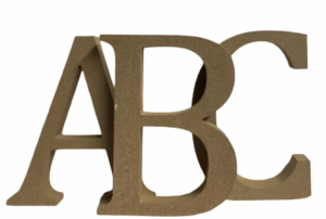 Large MDF Letters, Numbers & Symbols